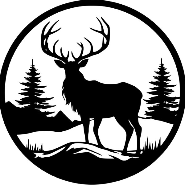 Instant Download SVG File: Majestic Stag for Cricut, Silhouette, Laser ...