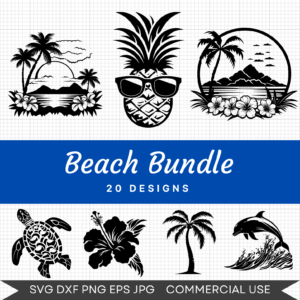 Beach Bundle – 20 Svg Images