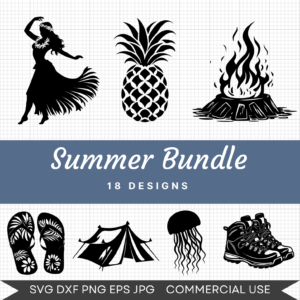 Summer Bundle  – 18 Instant Download Svg Images
