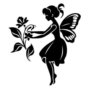 Fairy Holding Flower