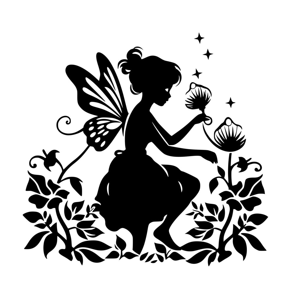 Fairy's Garden Bloom SVG File: Instant Download for Cricut, Silhouette