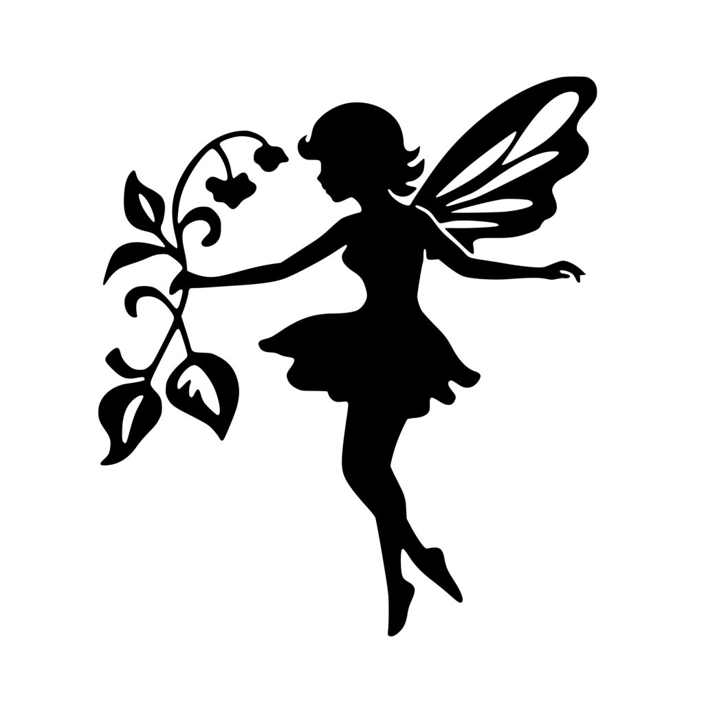 Instant Download Blossom Fairy Image for Cricut, Silhouette, Laser Machines