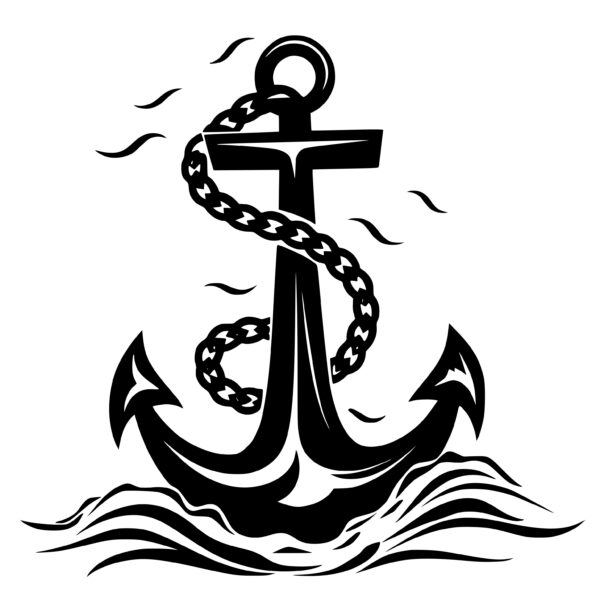 Stormy Anchor: SVG/PNG/DXF Instant Download for Cricut, Silhouette ...
