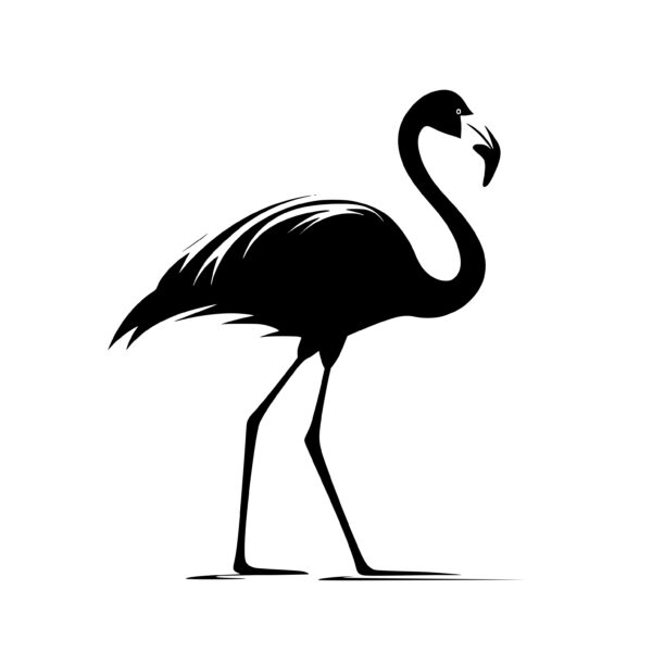 Graceful Flamingo: SVG Image for Cricut, Silhouette, Laser Machines