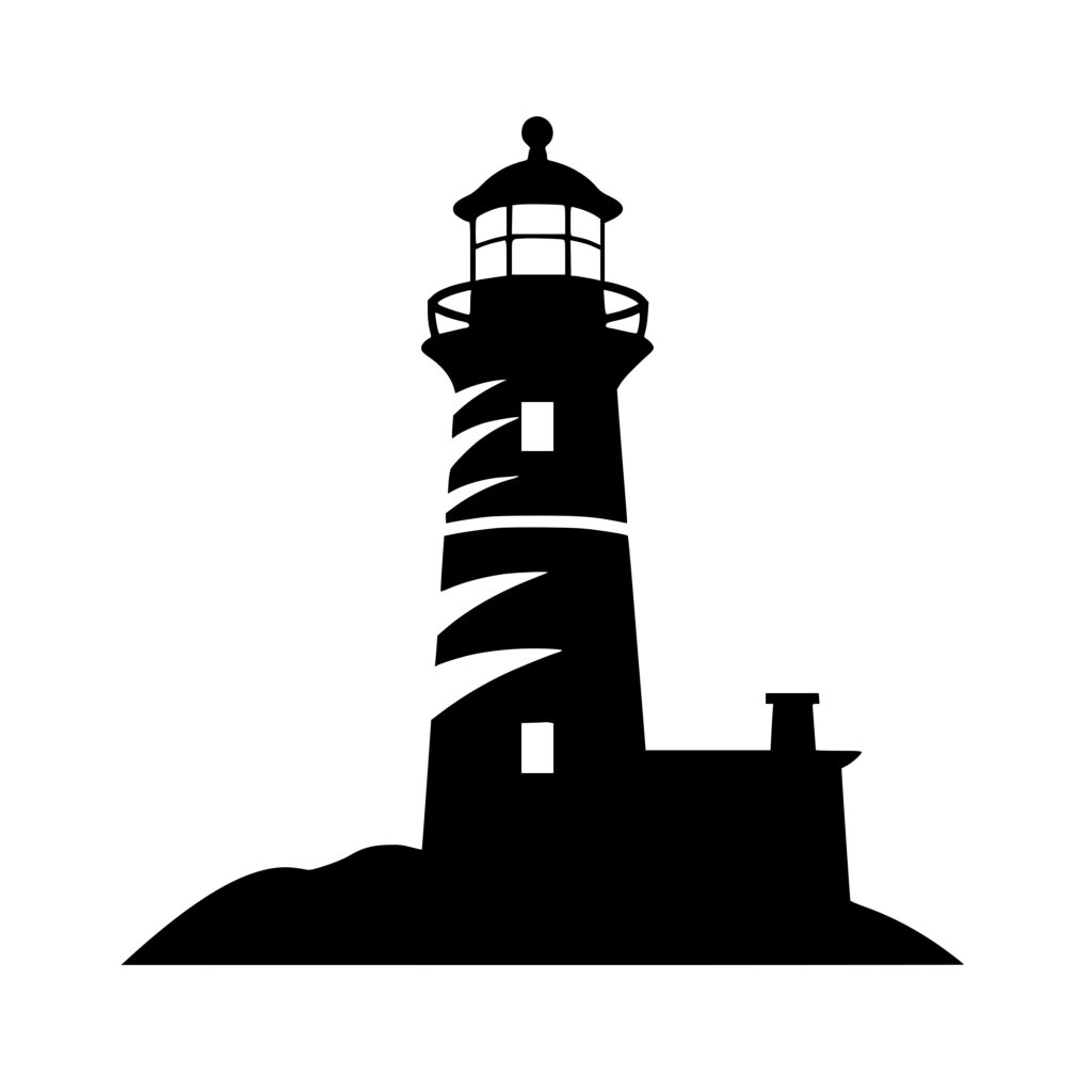 Coastal Beacon: SVG, PNG, DXF Files for Cricut, Silhouette, Laser Machines