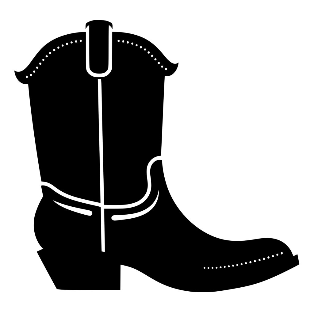 Cowboy Boot SVG Image for Cricut, Silhouette, Laser Machines