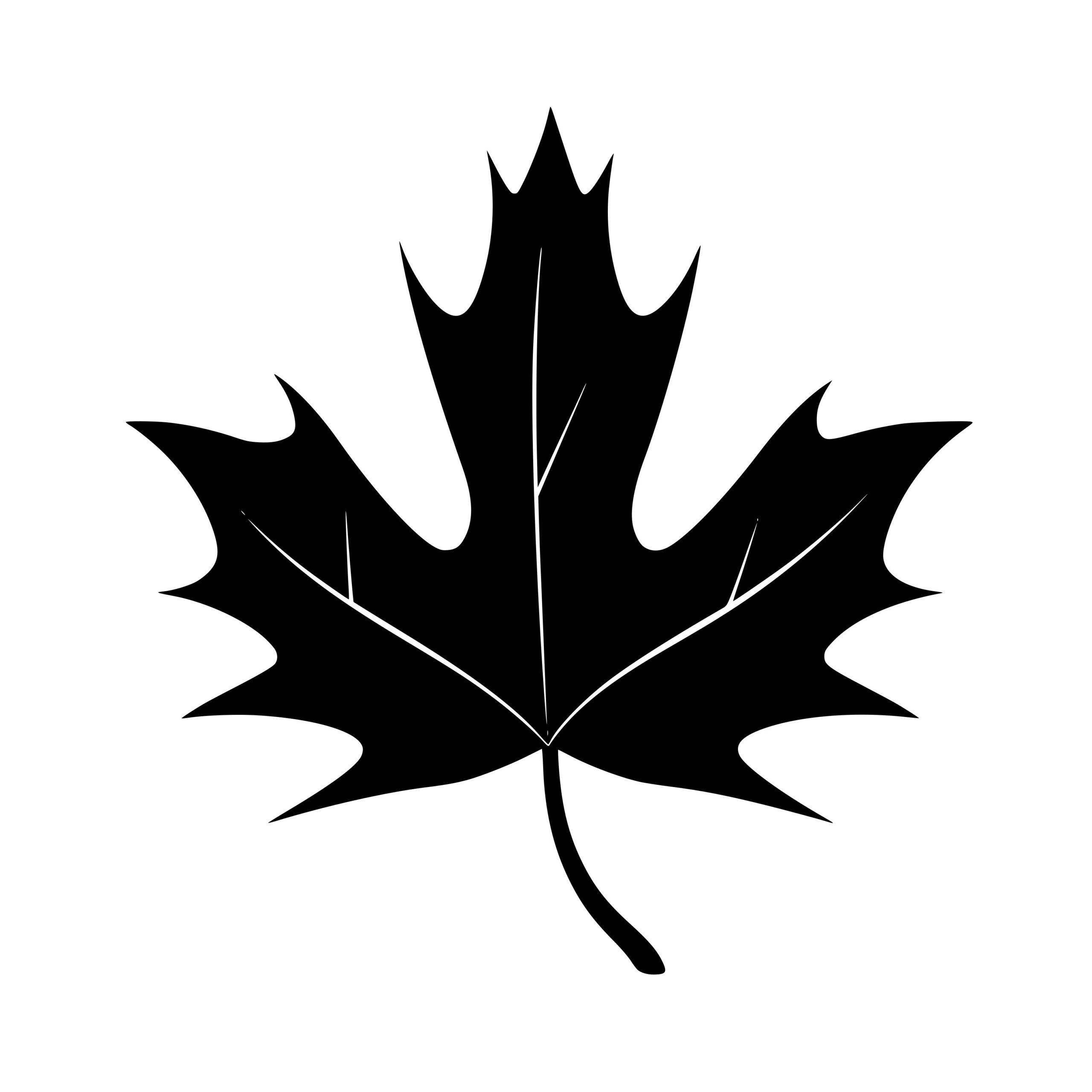 Instant Download Maple Leaf SVG/PNG/DXF for Cricut, Silhouette, Laser ...