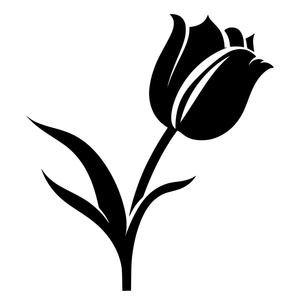 Delicate Tulip: SVG File for Cricut, Silhouette, Laser Machines