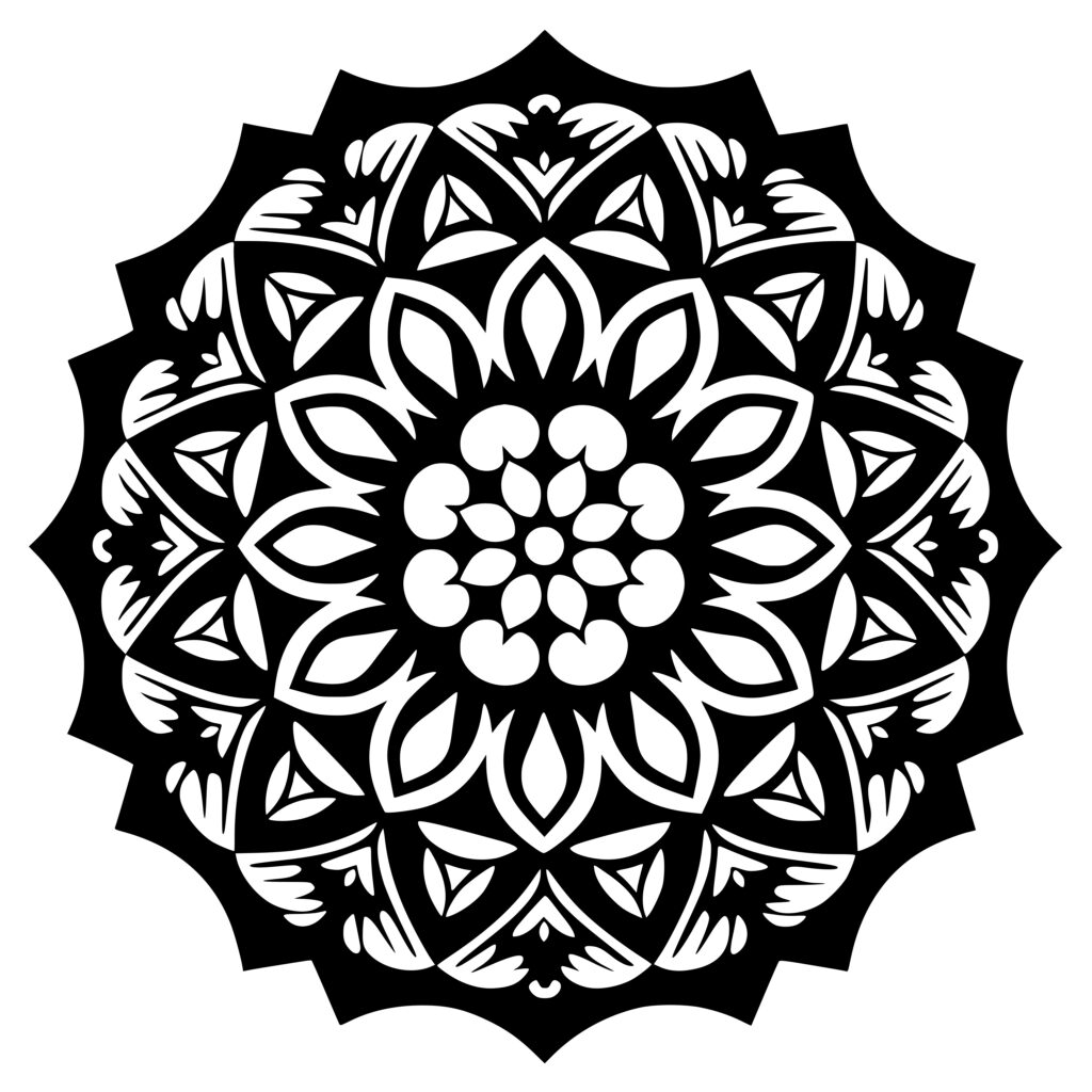 Instant Download Mandala Beauty SVG File for Cricut, Silhouette, Laser ...