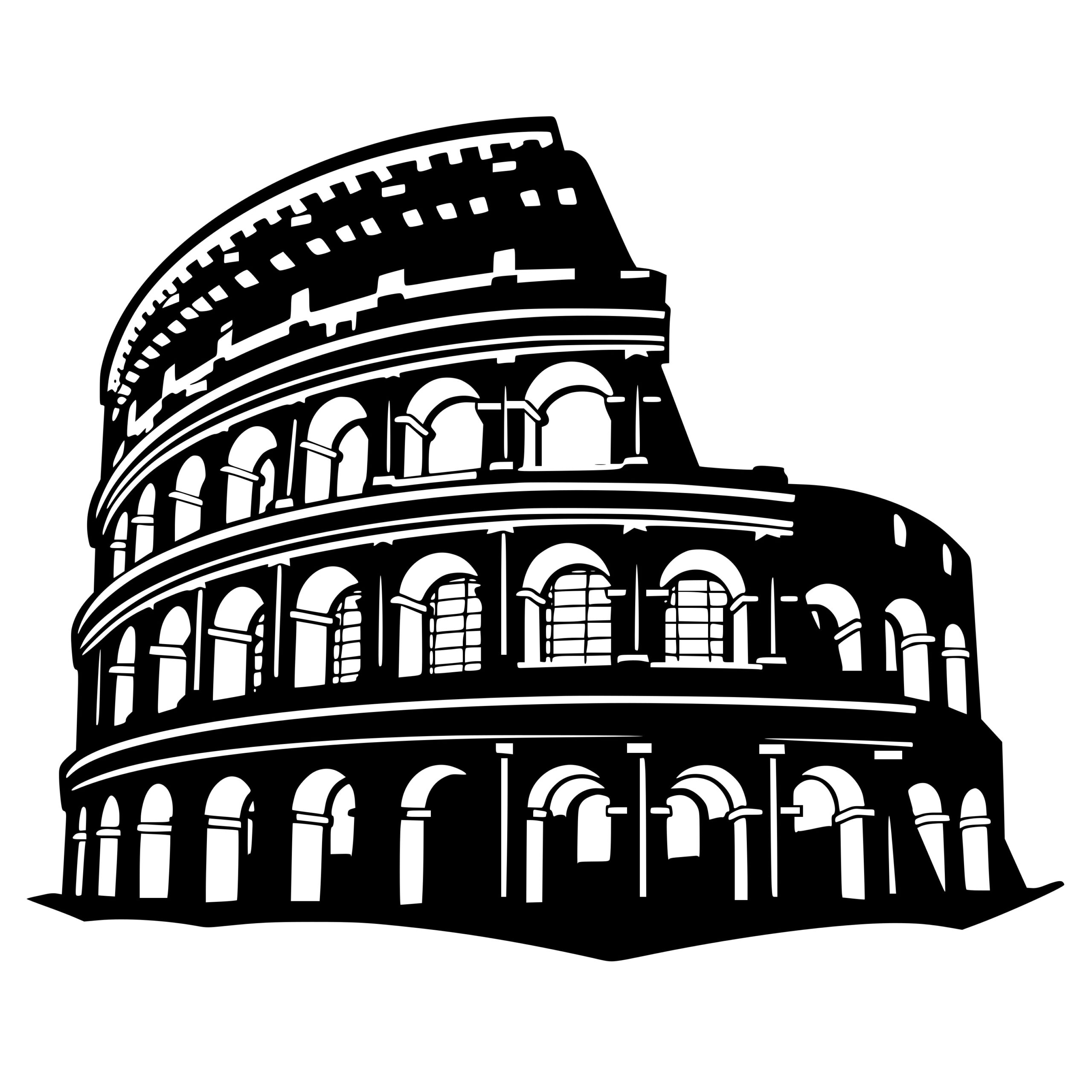 Twilight Colosseum SVG File: Perfect for Cricut, Silhouette, and Laser ...