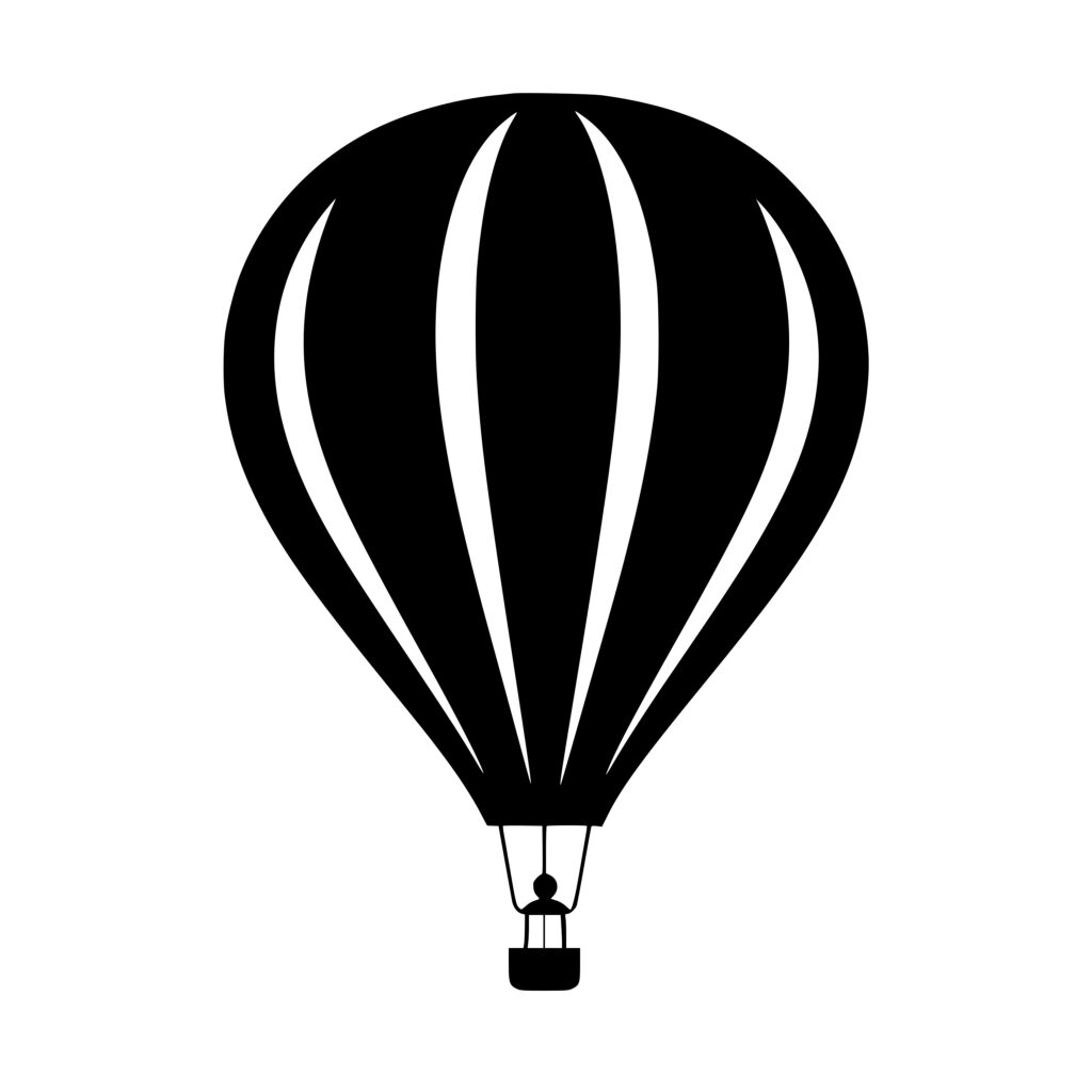 Vintage Balloon Flight: SVG File for Cricut, Silhouette, Laser Machines