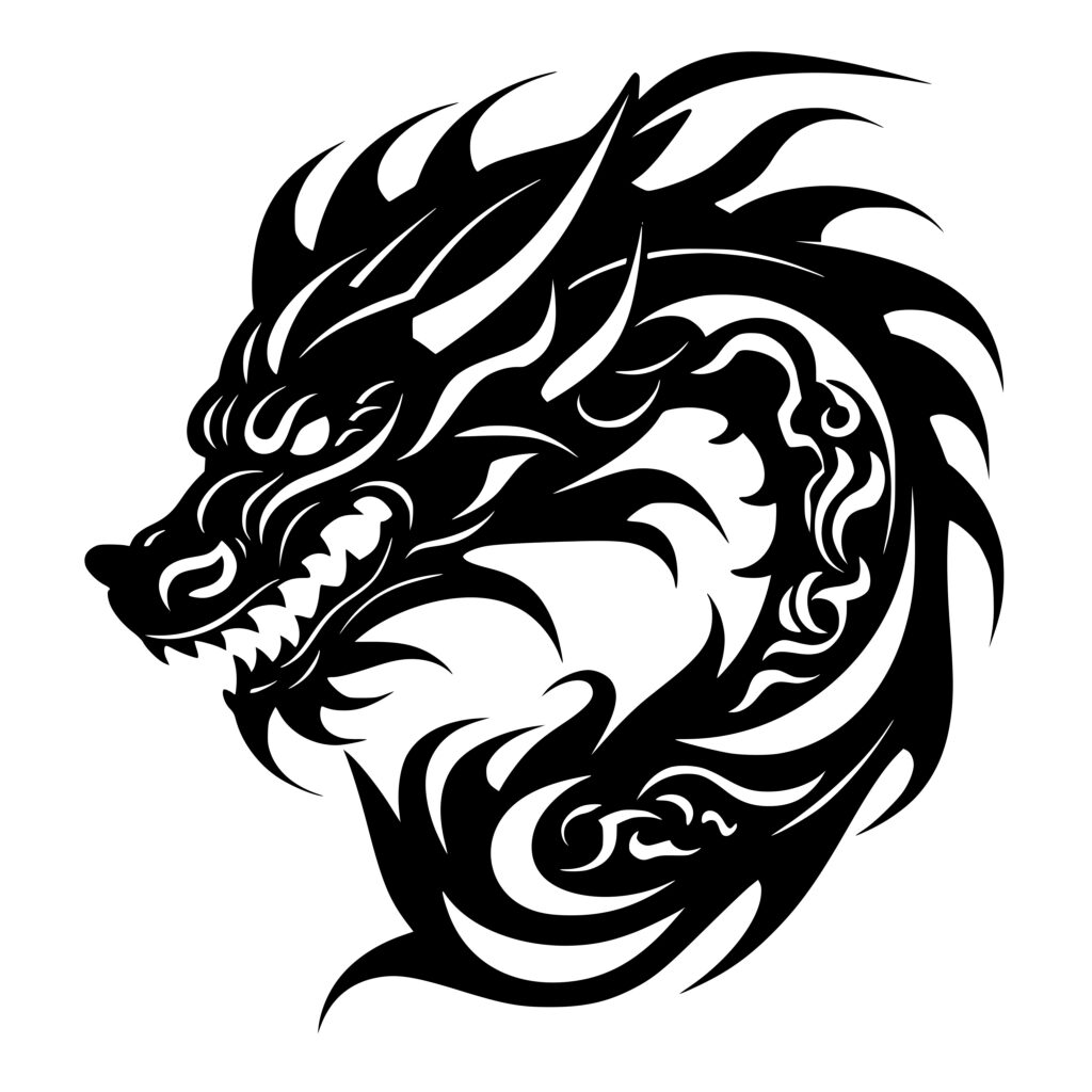 Menacing Dragon SVG File for Cricut, Silhouette, Laser Machines