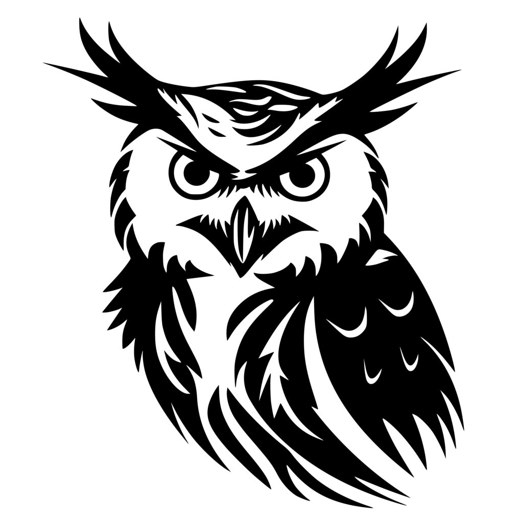 Pointy Owl SVG Image for Cricut, Silhouette, Laser Machines