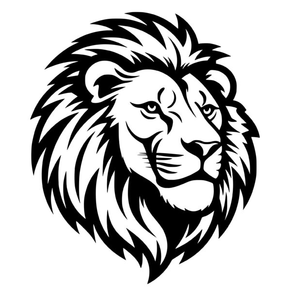 Striking Lion SVG File: Instant Download for Cricut, Silhouette & Laser ...
