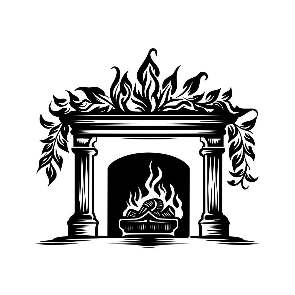 Yule Log Warmth SVG File for Cricut, Silhouette, Laser Machines