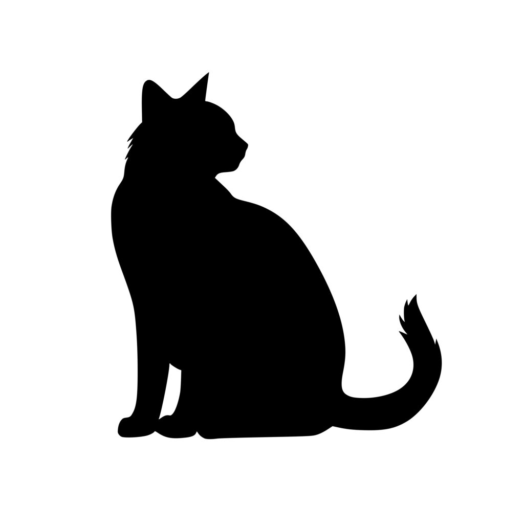 Instant Download Feline Silhouette SVG/PNG/DXF File for Cricut ...