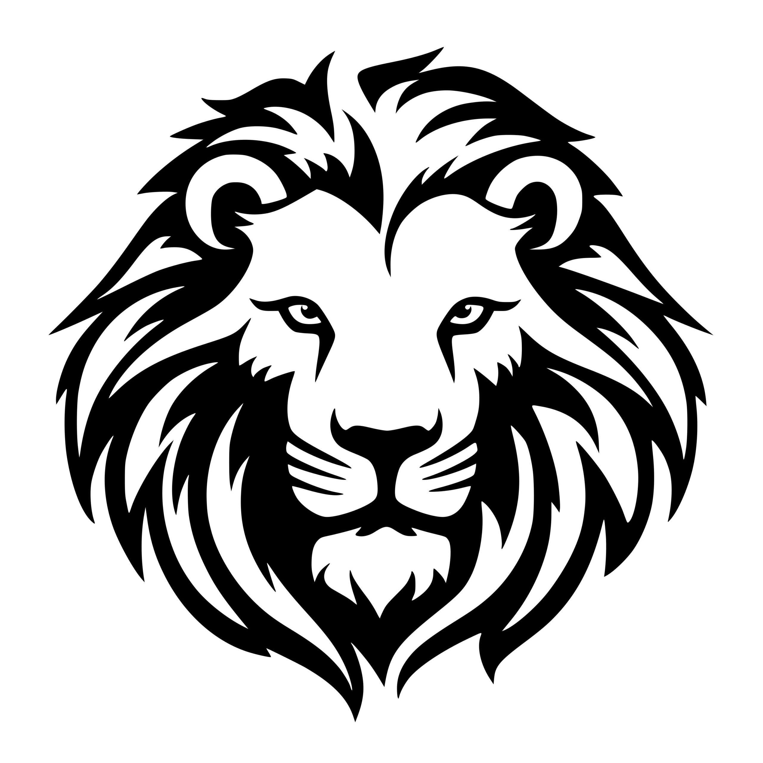 Regal Lion SVG Image: Perfect for Cricut, Silhouette, Laser Machines