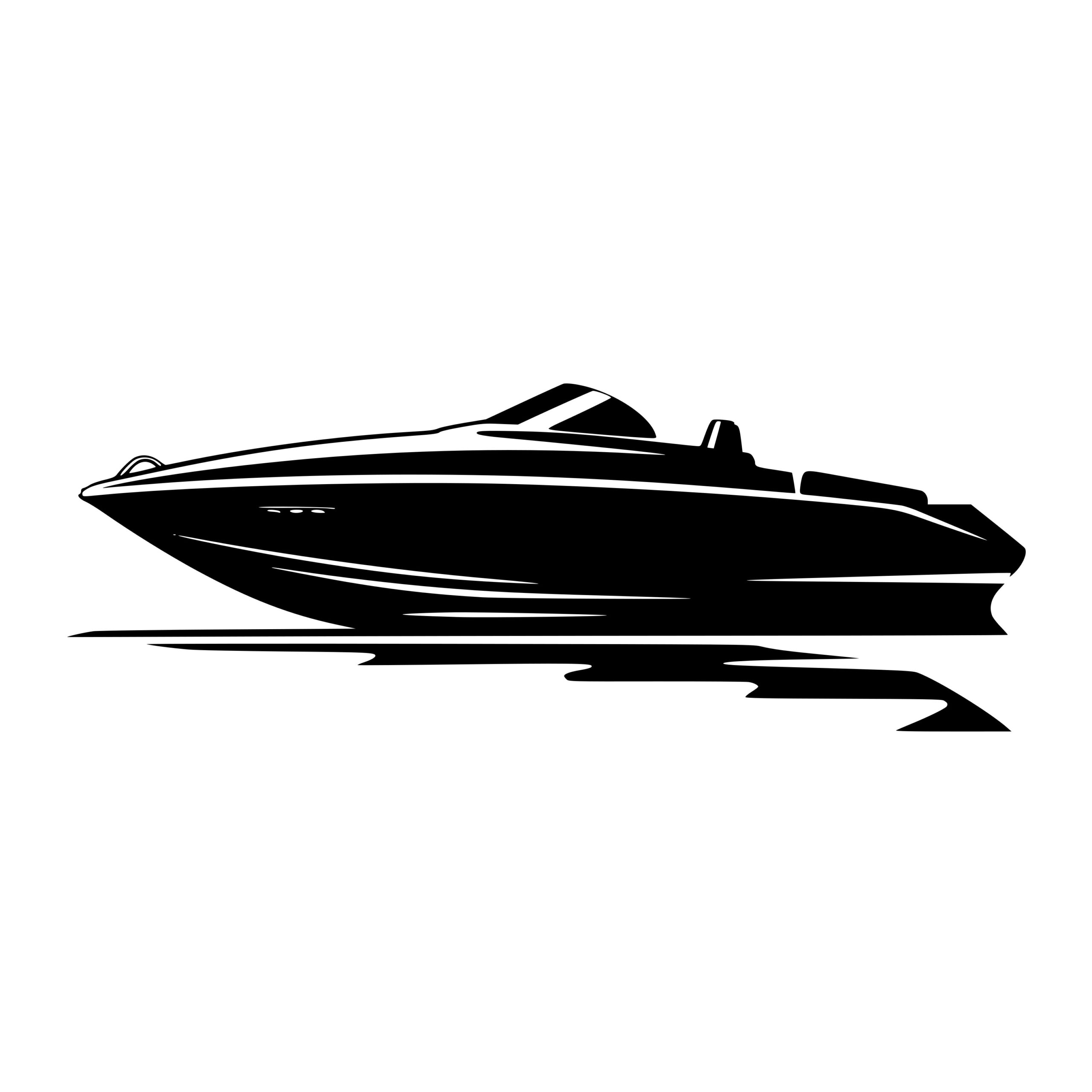 Speed Boat SVG, Speed Boat Silhouette Graphic by ETC Craft Store