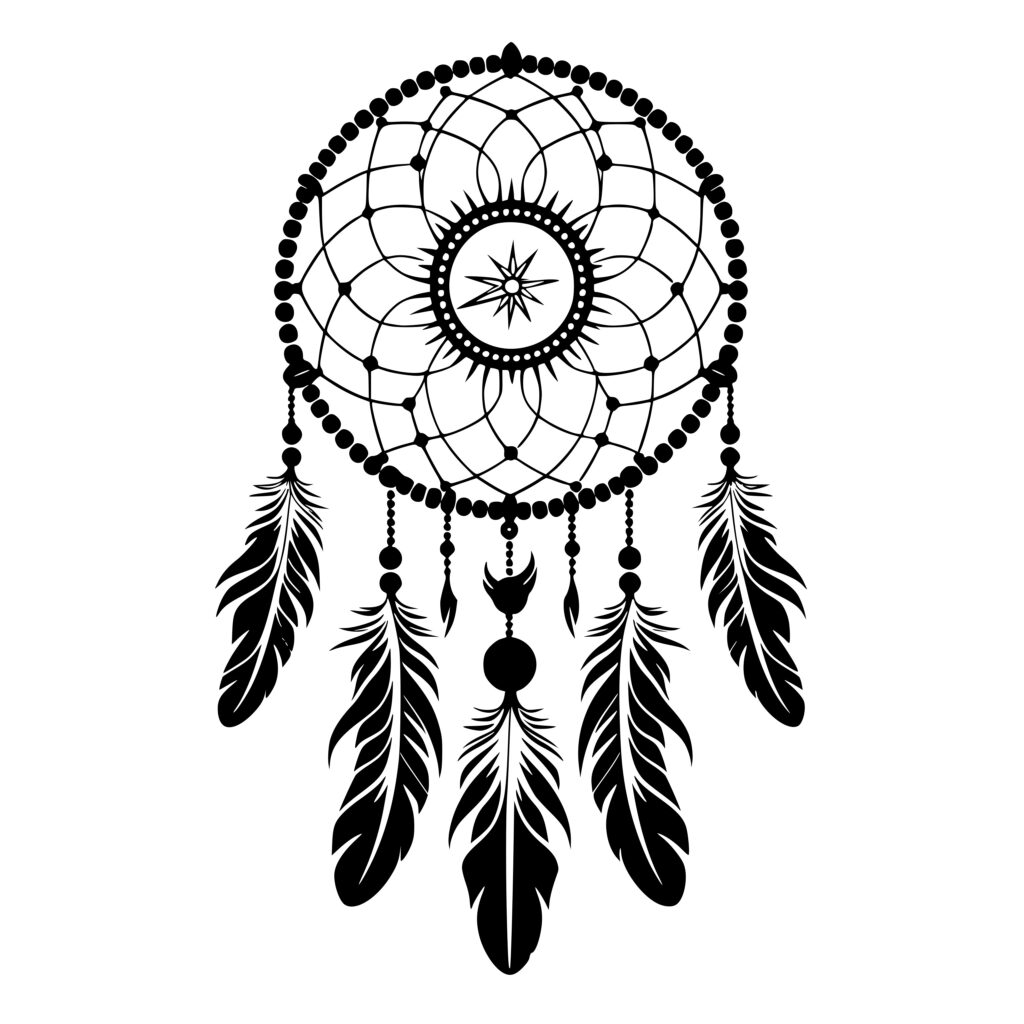 Elegant Feathered Dreamcatcher SVG Image for Cricut, Silhouette, Laser ...