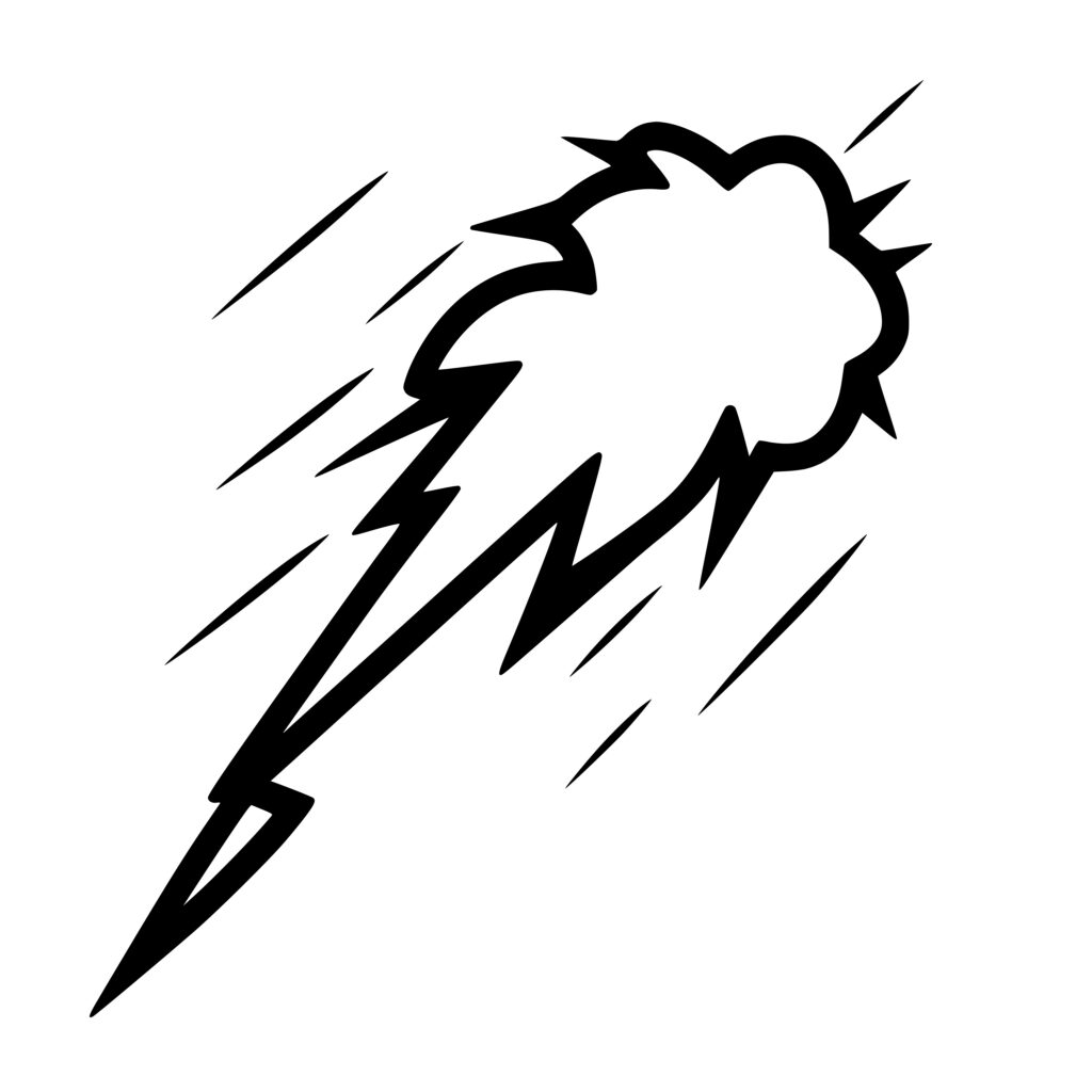 Cloud Lightning SVG Image For Cricut Silhouette Laser Machines
