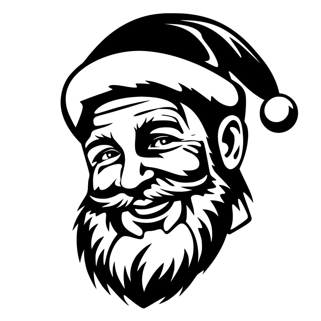 Santa Claus SVG Image - Instant Download for Cricut, Silhouette, Laser ...