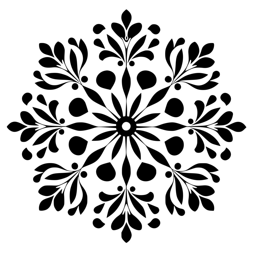 Free Snowflake Stencil SVG Vector - FreePatternsArea