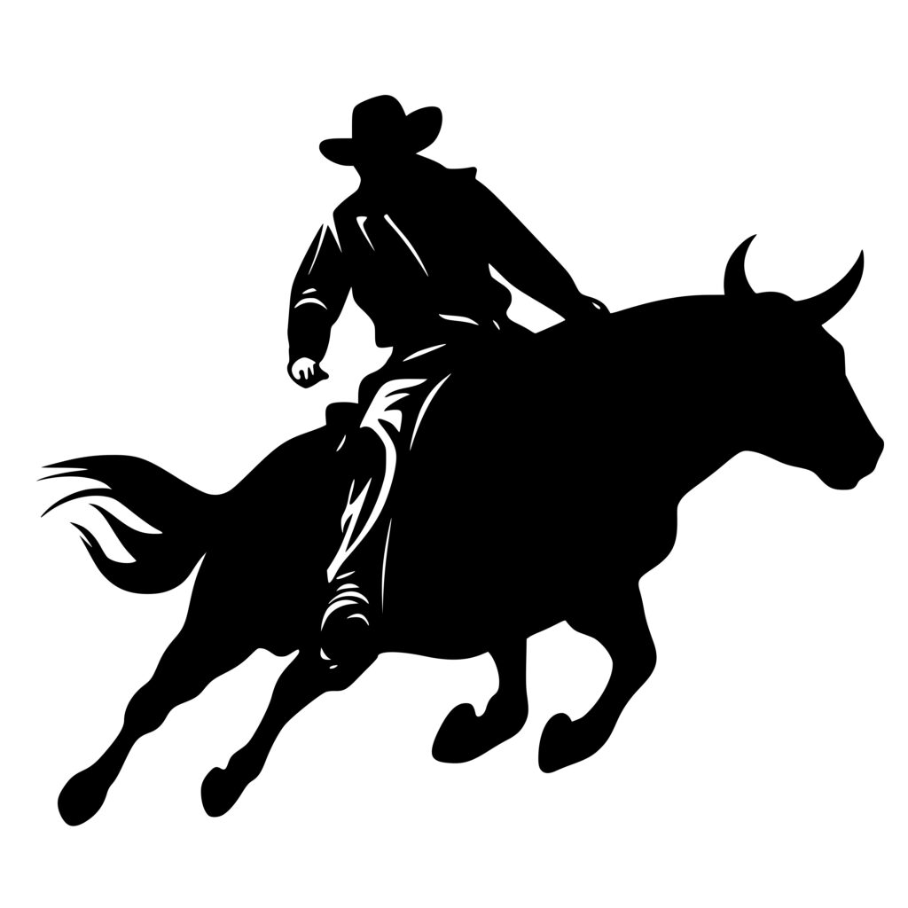 Bull Rider SVG Image for Cricut, Silhouette, Laser Machines