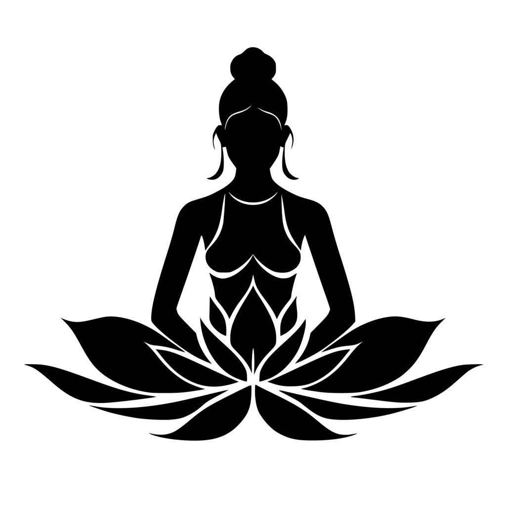 Instant Download: Meditating Lotus Woman SVG for Cricut and Laser Machines