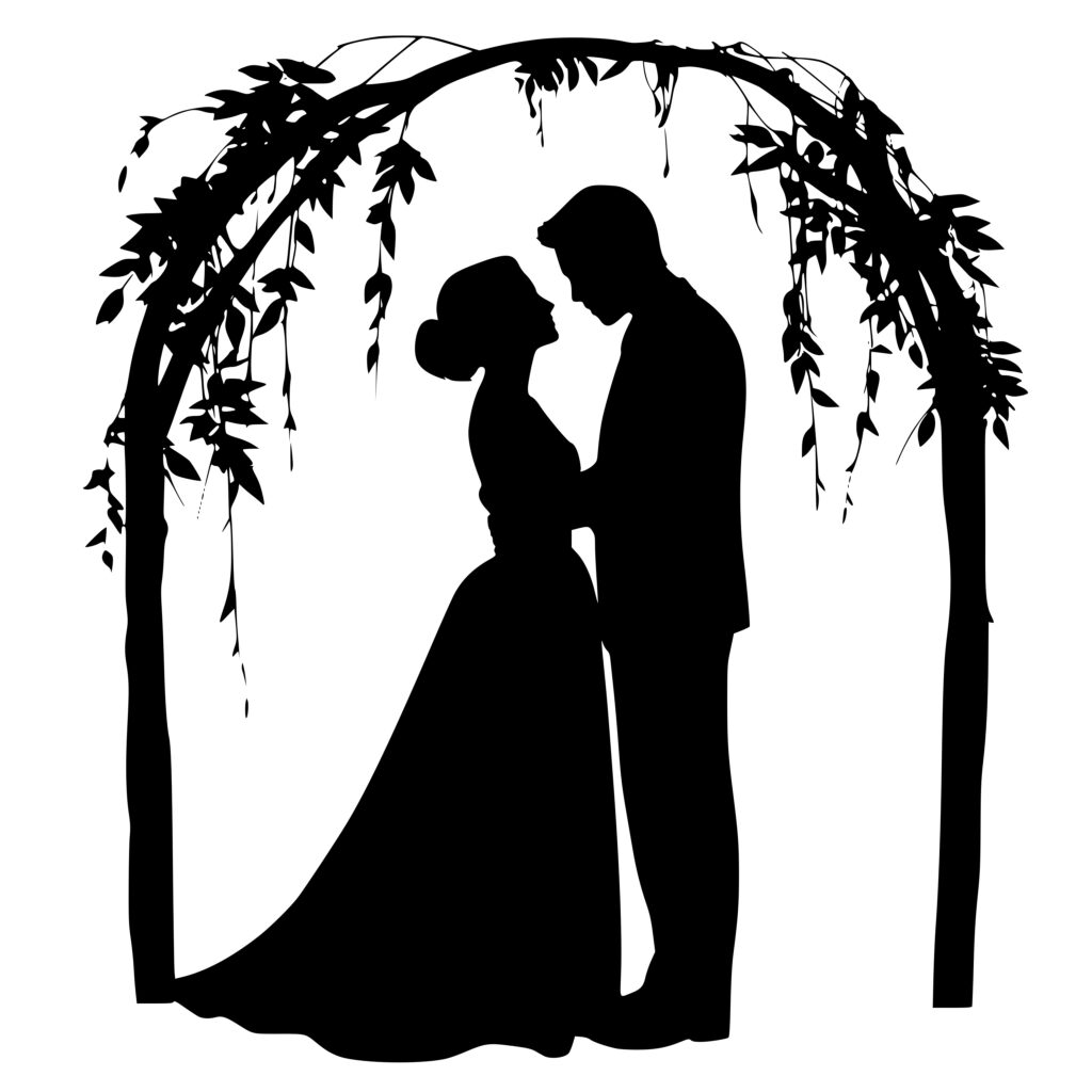 Lovers Archway SVG File: Instant Download for Cricut, Silhouette, Laser