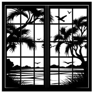 Tropical Window View
