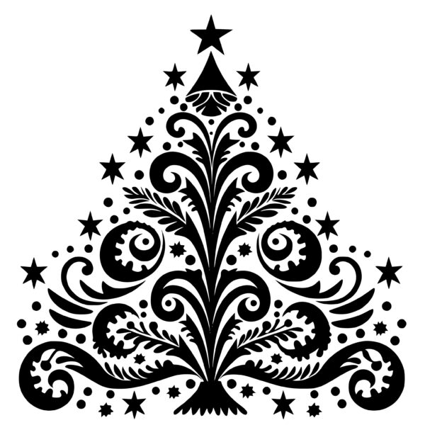 Handcrafted Holiday Tree SVG File for Cricut, Silhouette, Laser Machines