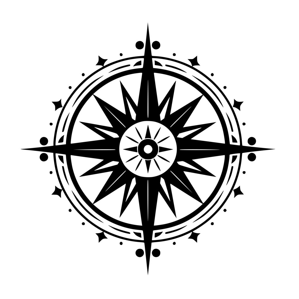 Guiding Compass SVG Image: Instant Download for Cricut, Silhouette ...
