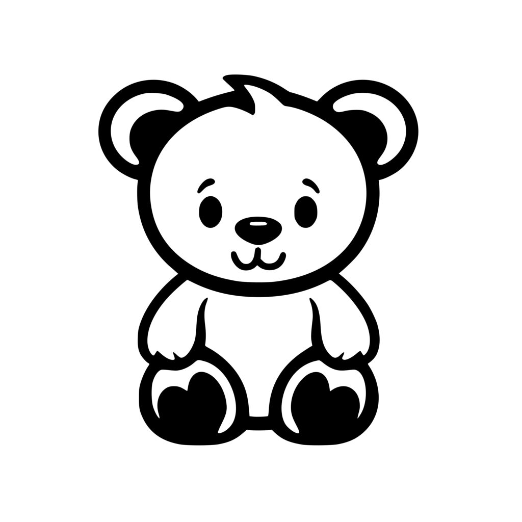 Happy Teddy Friend SVG File | Instant Download for Cricut, Silhouette