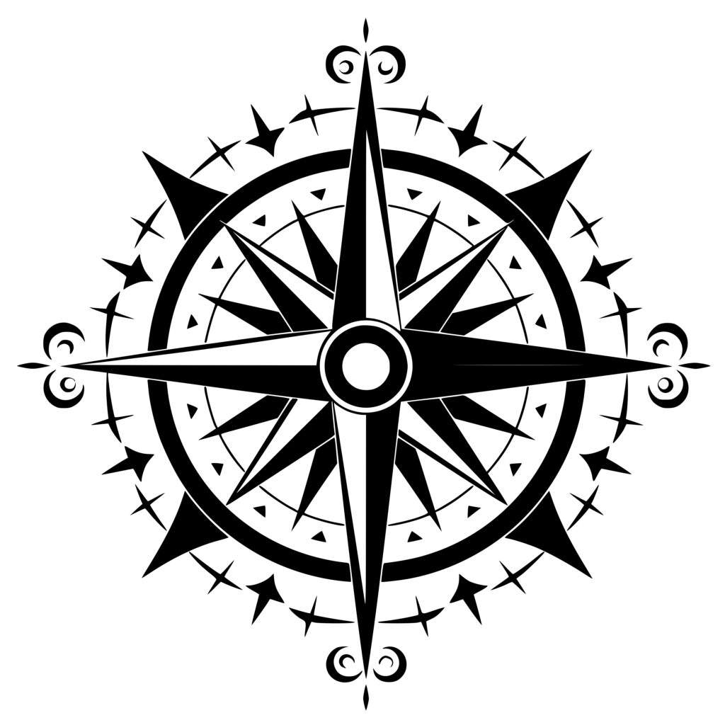 Compass Navigation: SVG, PNG, DXF Files for Cricut, Silhouette, Laser ...