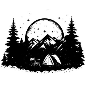 Moonlit Campsite