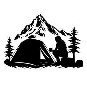 Woman Camping