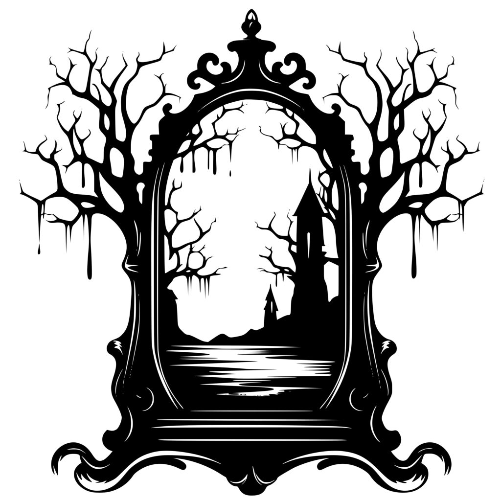 Haunted Reflection SVG File: Instant Download for Cricut, Silhouette ...