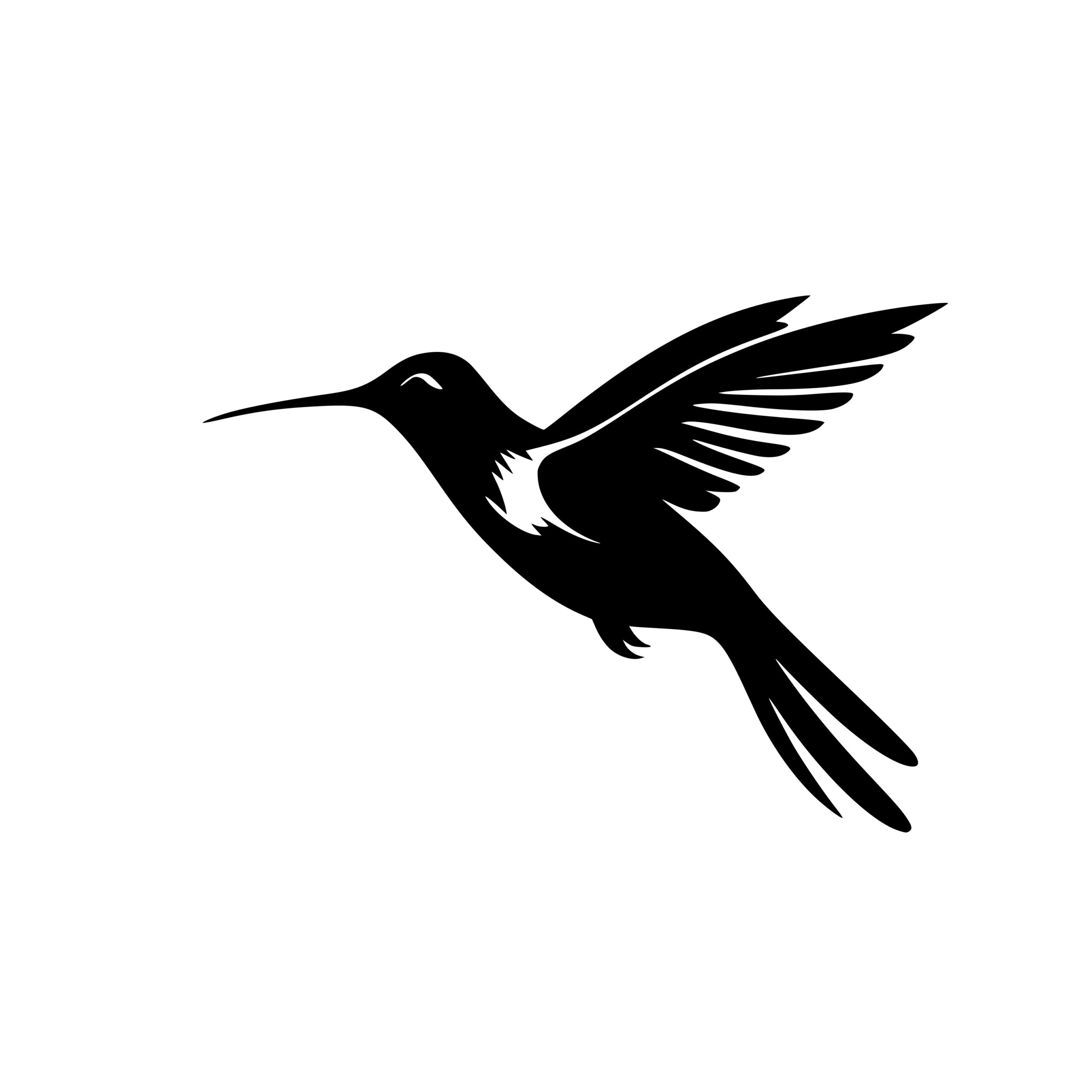 Adorable Hummingbird SVG File for Cricut, Silhouette, Laser Machines