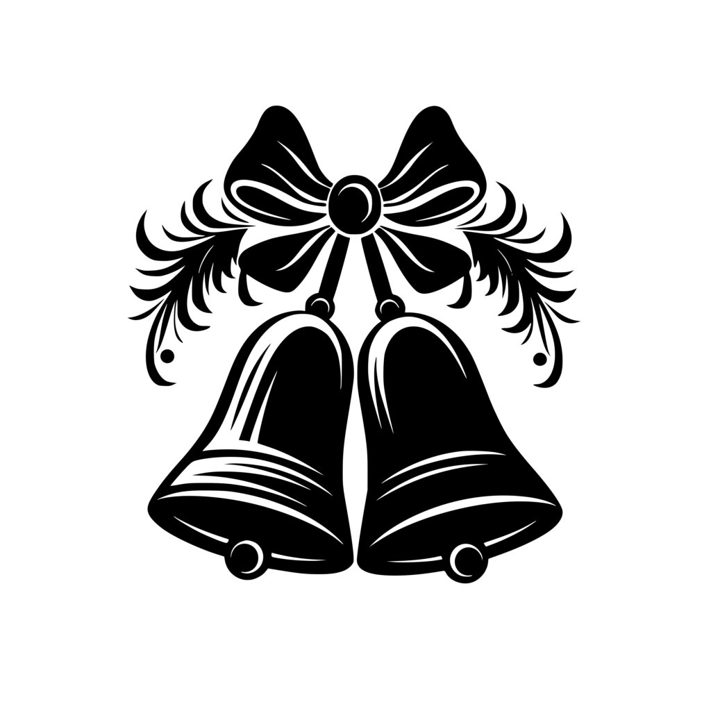 bells-with-bow-svg-file-instant-download-for-cricut-silhouette-laser