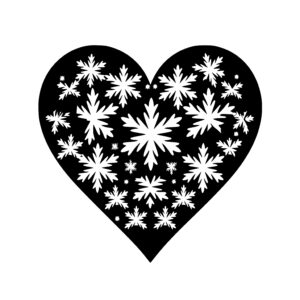 Snowflake Adorned Heart