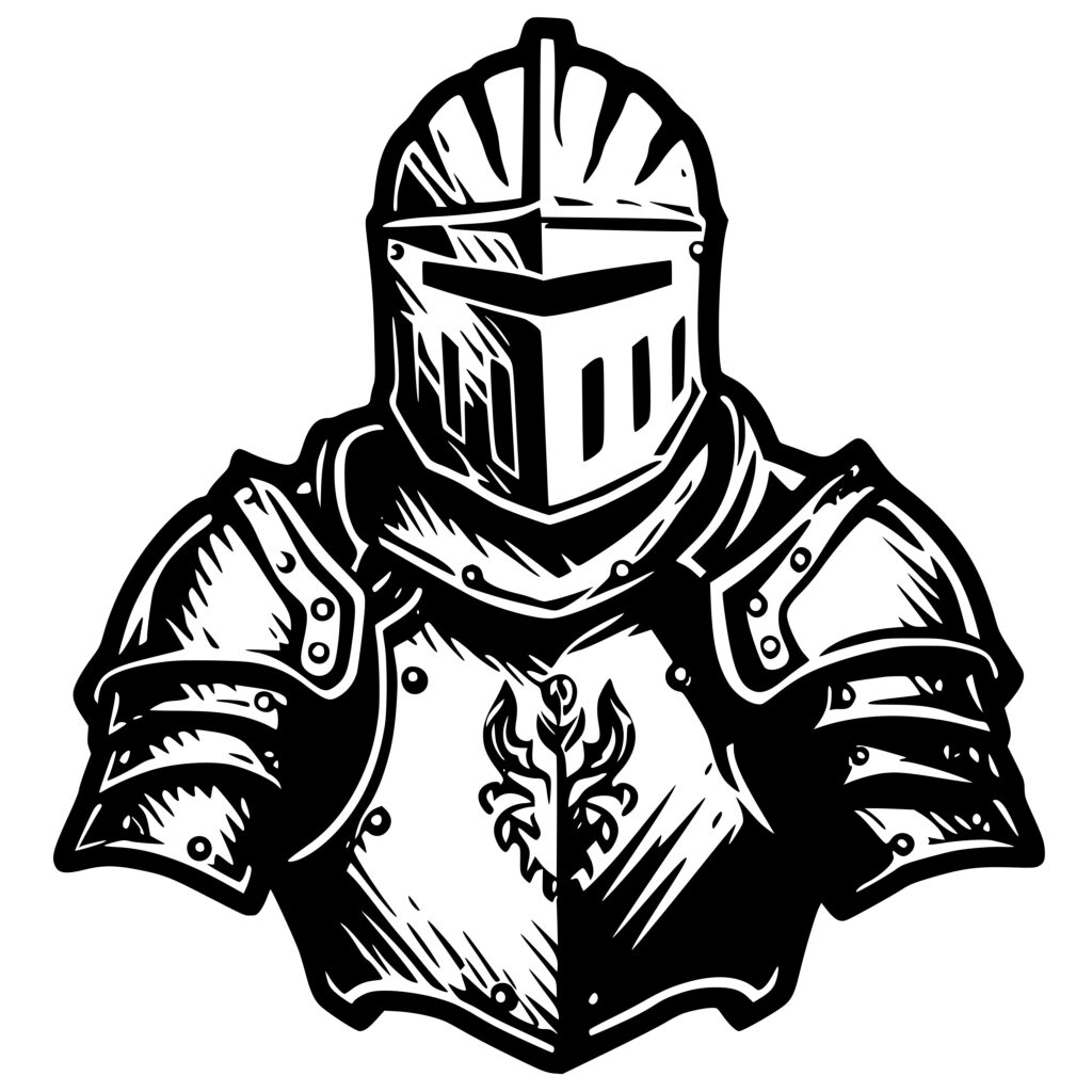 Knight's Armor SVG Image File: Instant Download for Cricut, Silhouette ...