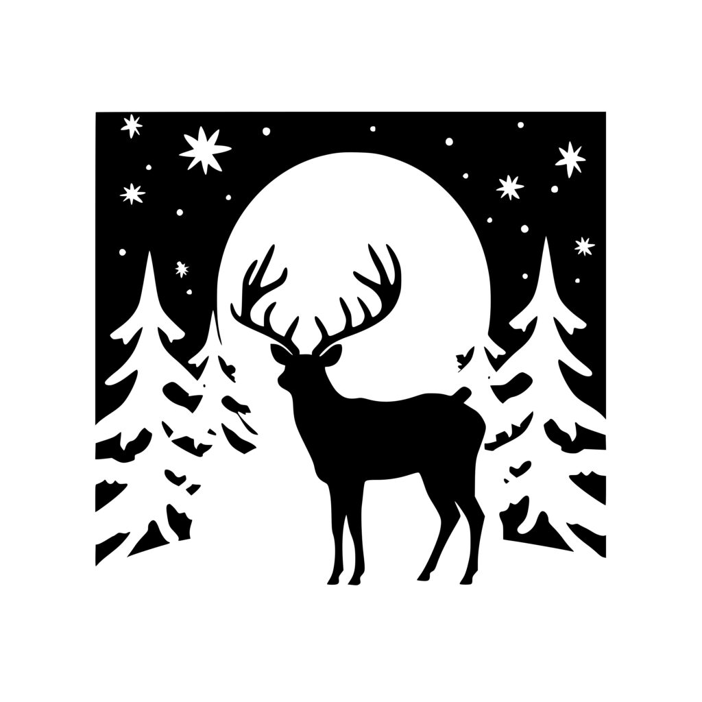 Snowy Deer Graze Instant Download SVG PNG DXF Files For Cricut snowy-deer-graze-instant-download-svg-png-dxf-files-for-cricut