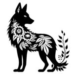 Floral Coyote