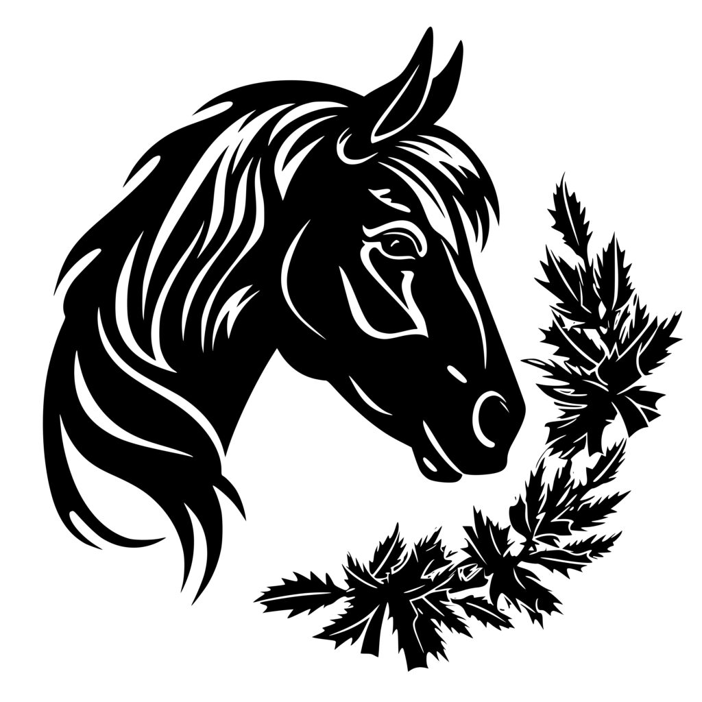 Leafy Horse Portrait SVG File Instant Download For Cricut Silhouette leafy-horse-portrait-svg-file-instant-download-for-cricut-silhouette