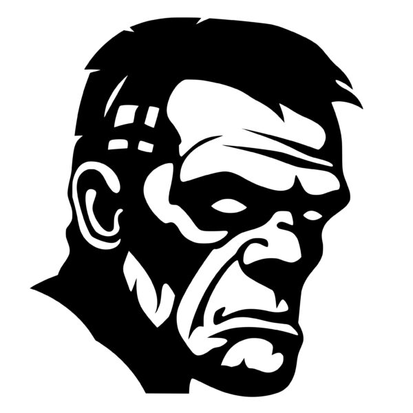 Frankenstein Silhouette SVG File: Instant Download for Cricut ...