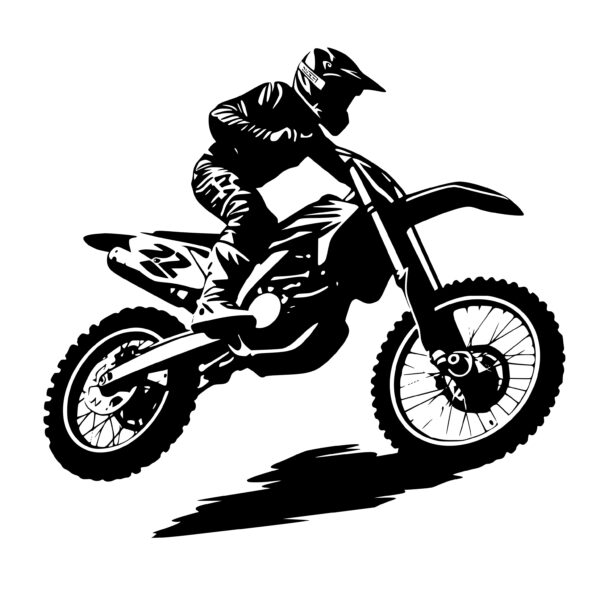 Instant Download SVG/PNG/DXF Motorbike Rider Image for Cricut ...