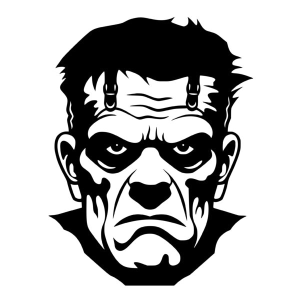 Upset Frankenstein: SVG Image for Cricut, Silhouette, and Laser Machines