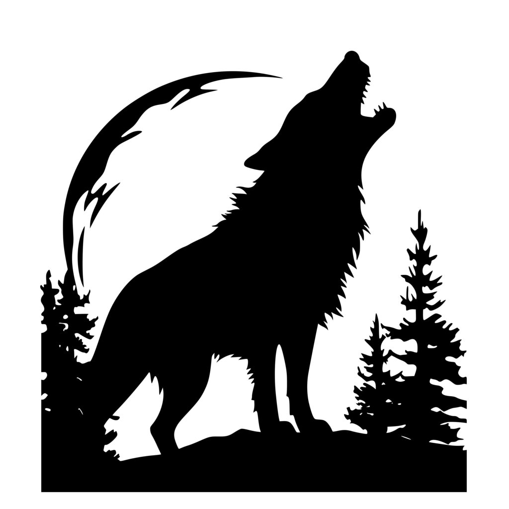 Instant Download Moonlit Howl SVG for Cricut, Silhouette & Laser Machines