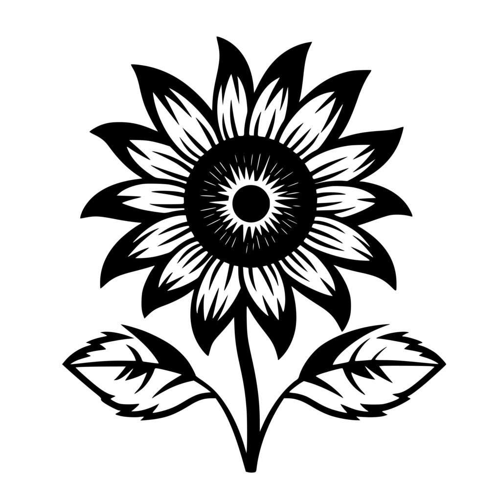 Elegant Sunflower SVG Download: Perfect for Cricut, Silhouette, and ...