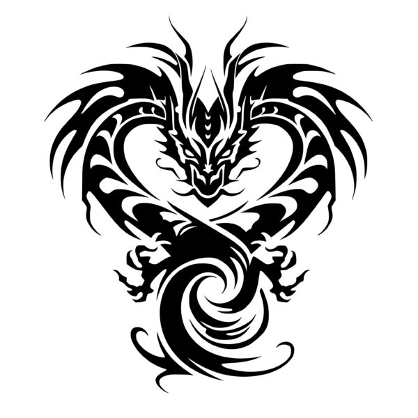Dragon Heart SVG File for Cricut, Silhouette, Laser Machines